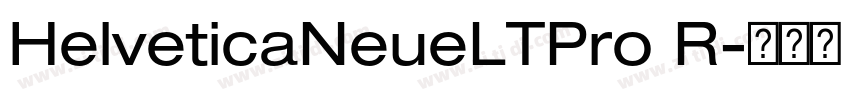 HelveticaNeueLTPro R字体转换